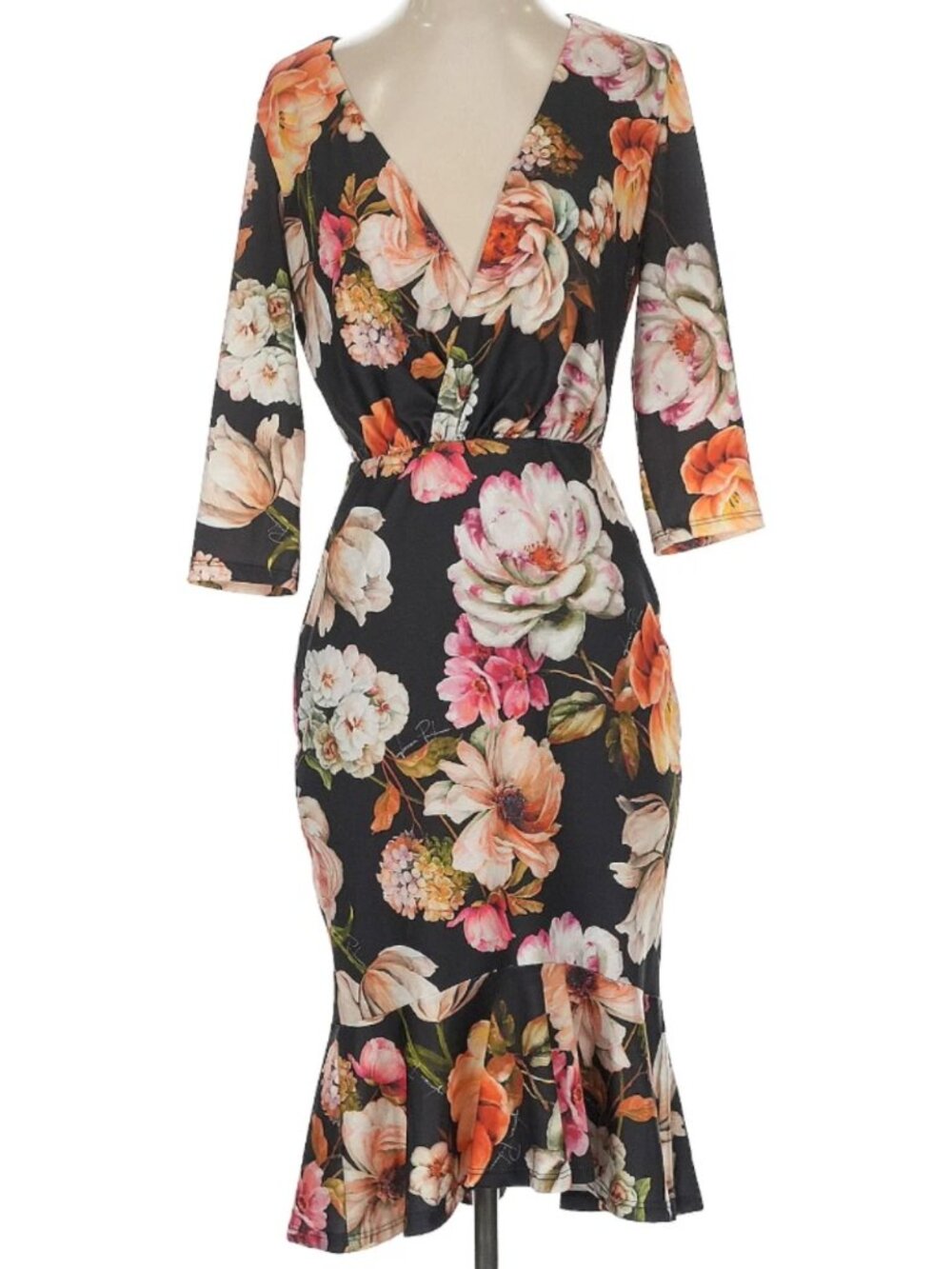LANCA PERFUME Art Design Cocktail Dress Size S